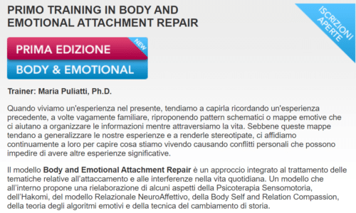 PRIMO TRAINING IN BODY AND EMOTIONAL ATTACHMENT REPAIR