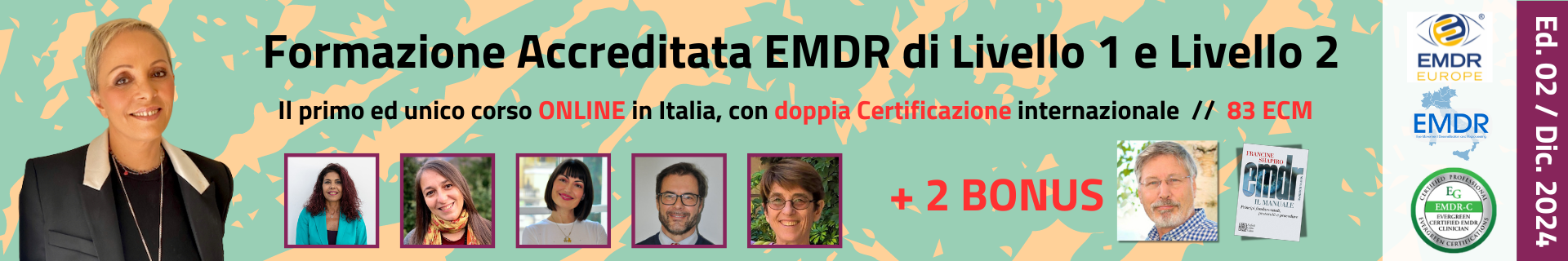 Formazione Accreditata EMDR Adulti di Livello 1 e Livello 2